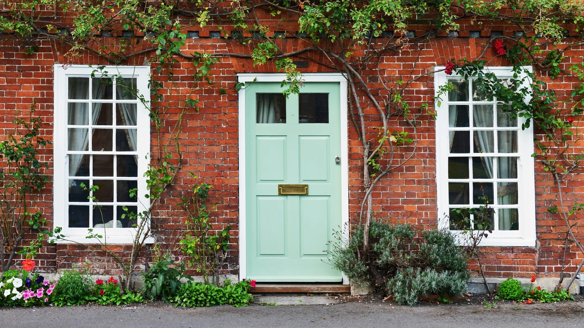 Front door on historic property